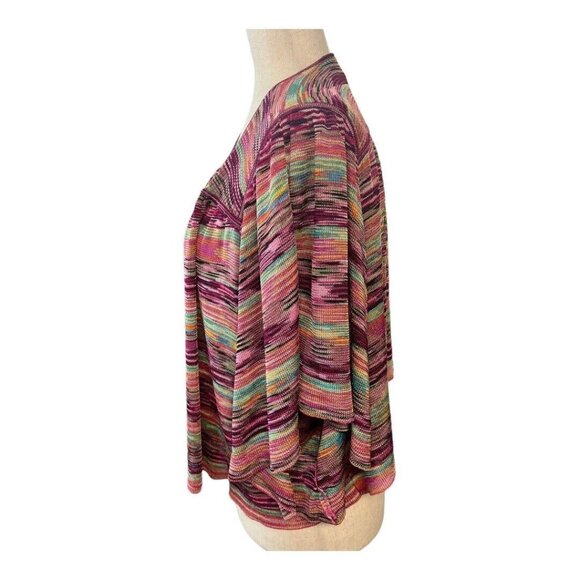Laundry by Shelli Segal Dolman Sleeve Shrug~Size X-Small~Multicolor Drape~L8 20 - Picture 7 of 10